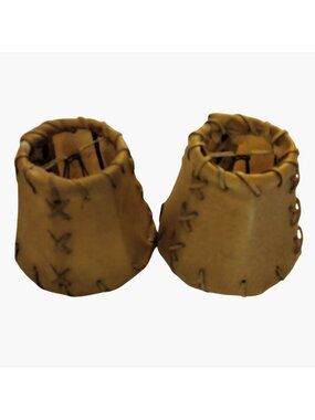 Mini Leather Lamp Shade Chandelier Rustic Lodge Western Cabin Ranch Decor lot 2